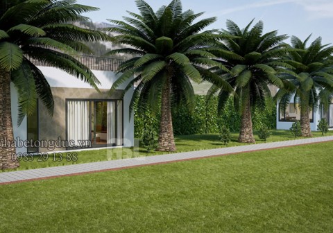 Mẫu nhà nghỉ cuối tuần làm từ nhà bê tông đúc sẵn V05A