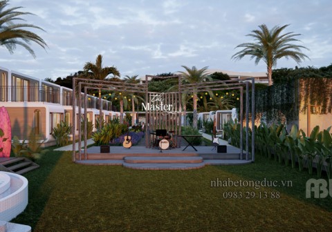 Thiết kế khu du lịch sinh thái đẹp bằng nhà bê tông đúc sẵn