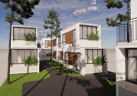 Mẫu thiết kế resort mini nghỉ dưỡng bằng nhà bê tông đúc sẵn ABL