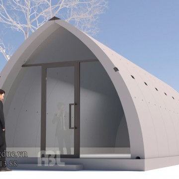 Mẫu bungalow bê tông đúc ABL
