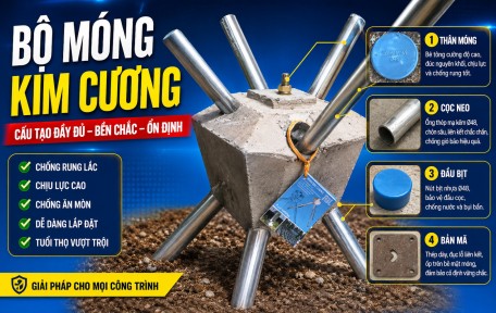 Móng Kim Cương – Móng Sử Dụng Cho Nhà Lắp Ghép Năm 2026