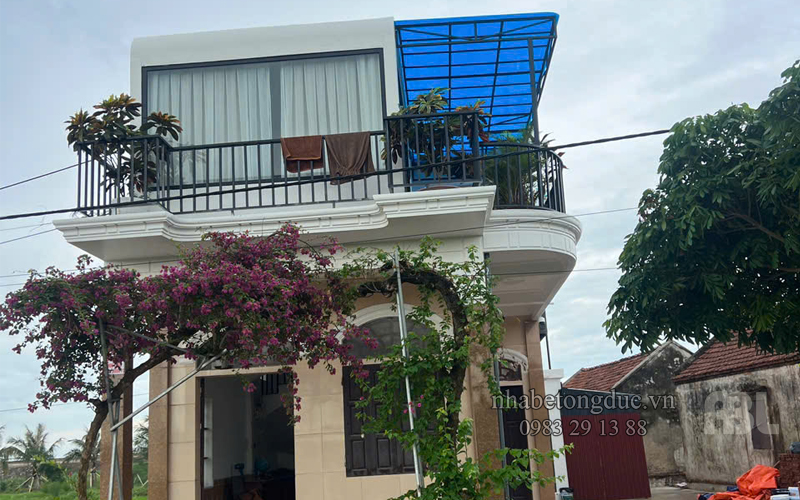 Nhà bê tông đúc sẵn ABL V01 sau hoàn thiện nội thất và ngoại thất hiện đại