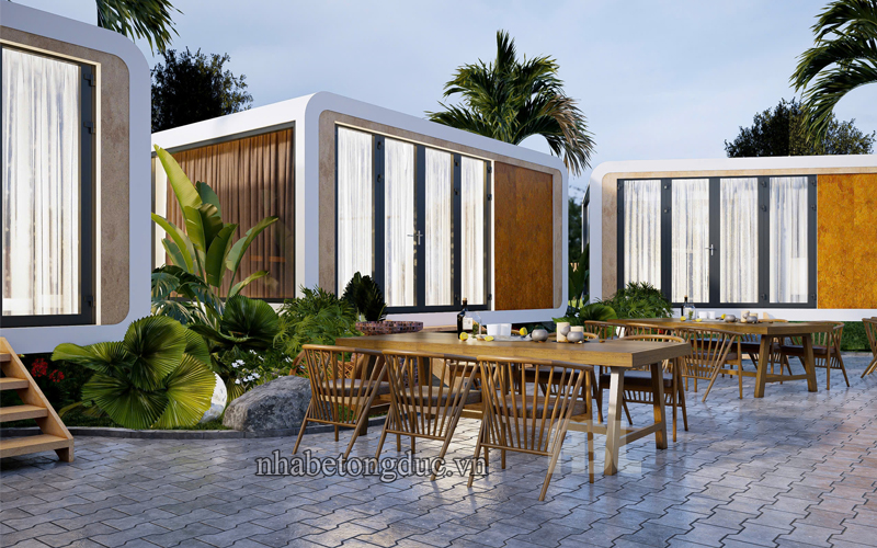 Thiết kế khu du lịch sinh thái bằng nhà bê tông đúc abl