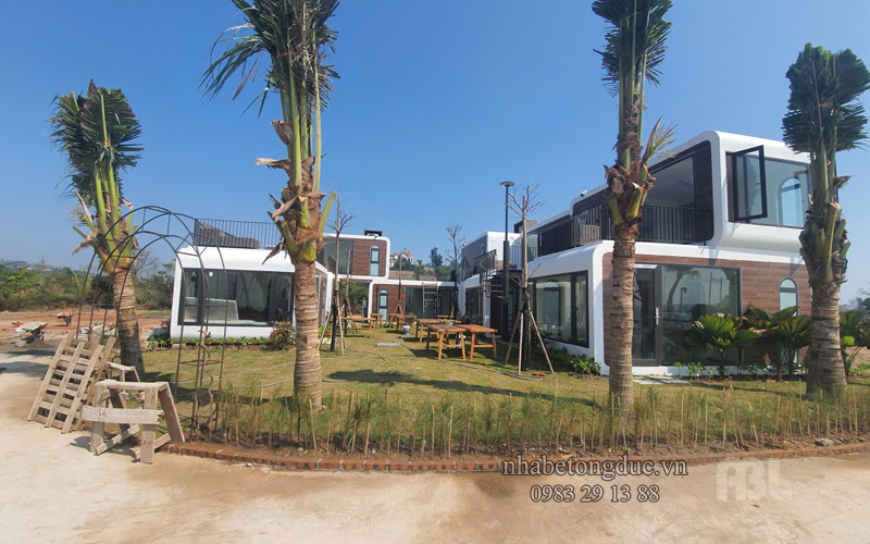 thi công nhà bê tông đúc làm homestay tại hòn dấu