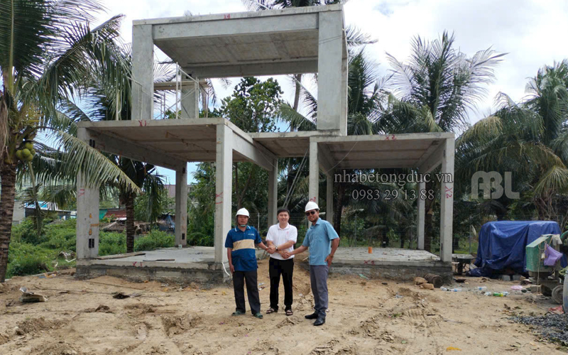 nhà bê tông đúc sẵn mẫu V05B lắp ghép